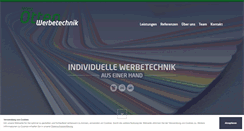 Desktop Screenshot of otten-werbetechnik.de